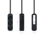 Nanocable Regleta de 3 Tomas, Cable 1.4 m, Negro